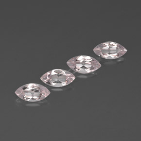 캐럿 천연 라이트 핑크 모가나이트 보석, 마퀴즈, 8×4.1 mm, VVS