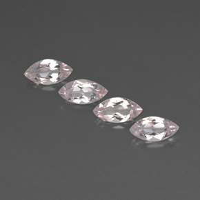 캐럿 천연 라이트 핑크 모가나이트 보석, 마퀴즈, 8×4.1 mm, VVS