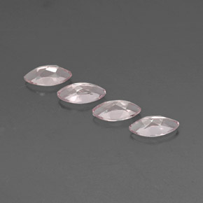 2.28캐럿 천연 라이트 핑크 모가나이트, 마퀴즈, 8×4.1 mm, VVS