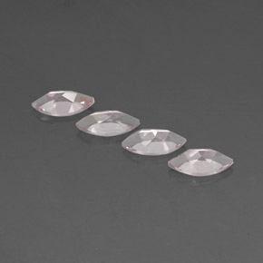 캐럿 천연 라이트 핑크 모가나이트 보석, 마퀴즈, 8.1×4.1 mm, VVS
