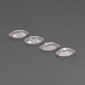 캐럿 천연 라이트 핑크 모가나이트 보석, 마퀴즈, 7.9×4 mm, VVS