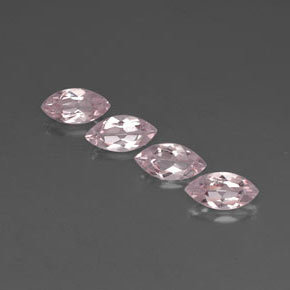 캐럿 천연 라이트 핑크 모가나이트 보석, 마퀴즈, 8×4.1 mm, VVS