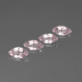 캐럿 천연 라이트 핑크 모가나이트 보석, 마퀴즈, 8.1×4.1 mm, VVS