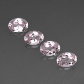 캐럿 천연 라이트 핑크 모가나이트 보석, 타원형 컷, 7.1×5 mm, IF