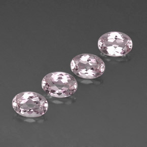 캐럿 천연 라이트 핑크 모가나이트 보석, 타원형 컷, 7.1×5 mm, IF