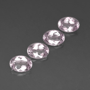 캐럿 천연 라이트 핑크 모가나이트 보석, 타원형 컷, 7.2×5.1 mm, IF