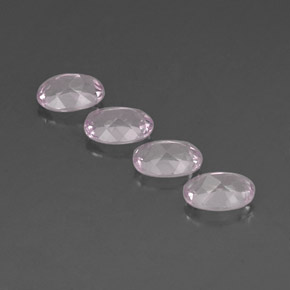 캐럿 천연 라이트 핑크 모가나이트 보석, 타원형 컷, 7.2×5.1 mm, IF