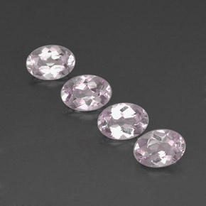 캐럿 천연 라이트 핑크 모가나이트 보석, 타원형 컷, 7.1×5.1 mm, IF