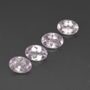 캐럿 천연 라이트 핑크 모가나이트 보석, 타원형 컷, 7.1×5.1 mm, IF