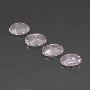캐럿 천연 라이트 핑크 모가나이트 보석, 타원형 컷, 7.1×5.1 mm, IF