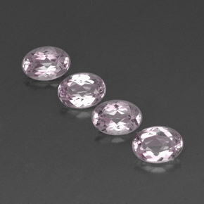캐럿 천연 라이트 핑크 모가나이트 보석, 타원형 컷, 7.2×5.1 mm, VVS