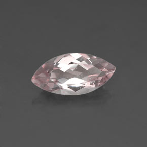 0.96캐럿 천연 라이트 핑크 모가나이트, 마퀴즈, 10.2×5 mm, VVS-VS