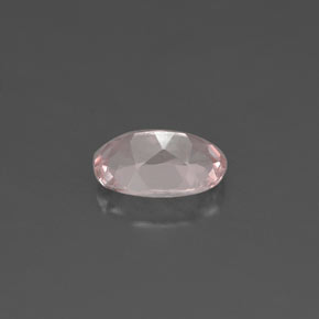 0.46캐럿 천연 라이트 핑크 모가나이트, 타원형 컷, 6.2×4.2 mm, VVS