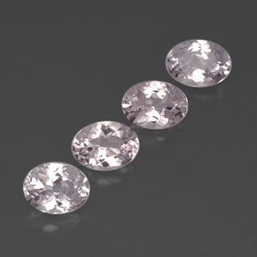 캐럿 천연 라이트 핑크 모가나이트 보석, 타원형 컷, 7×5.2 mm, VVS