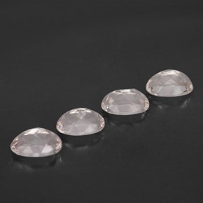 캐럿 천연 라이트 핑크 모가나이트 보석, 타원형 컷, 7.1×5.1 mm, VVS