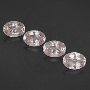 캐럿 천연 라이트 핑크 모가나이트 보석, 타원형 컷, 7.1×5.1 mm, IF