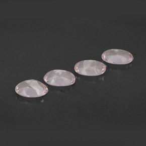 캐럿 천연 라이트 핑크 모가나이트 보석, 타원형 컷, 7.1×5 mm, VVS