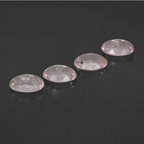 캐럿 천연 라이트 핑크 모가나이트 보석, 타원형 컷, 7.1×5 mm, VVS