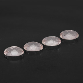 캐럿 천연 라이트 핑크 모가나이트 보석, 타원형 컷, 7.1×5.1 mm, VVS