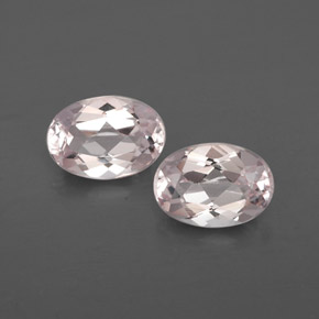 캐럿 천연 라이트 핑크 모가나이트 보석, 타원형 컷, 7.1×5 mm, VVS