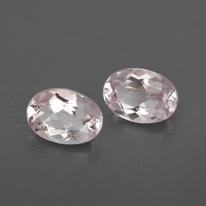 캐럿 천연 라이트 핑크 모가나이트 보석, 타원형 컷, 7.1×5 mm, VVS
