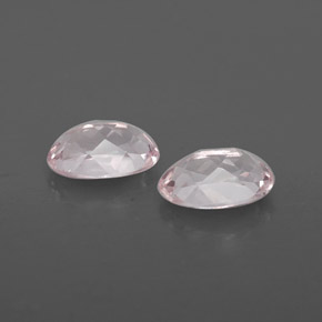 캐럿 천연 라이트 핑크 모가나이트 보석, 타원형 컷, 7.1×5 mm, VVS
