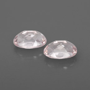 캐럿 천연 라이트 핑크 모가나이트 보석, 타원형 컷, 7.1×5.2 mm, VVS
