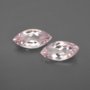 캐럿 천연 라이트 핑크 모가나이트 보석, 마퀴즈, 10.1×5 mm, VVS