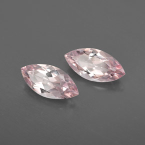 캐럿 천연 라이트 핑크 모가나이트 보석, 마퀴즈, 10.1×5 mm, VVS