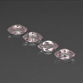 2.13캐럿 천연 라이트 핑크 모가나이트 보석, 마퀴즈, 8.1×4.1 mm, VVS