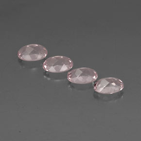 캐럿 천연 라이트 핑크 모가나이트 보석, 타원형 컷, 7.1×5 mm, VVS