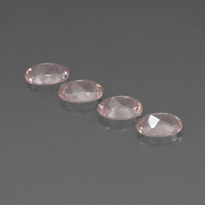 캐럿 천연 라이트 핑크 모가나이트 보석, 타원형 컷, 7.2×5.1 mm, IF