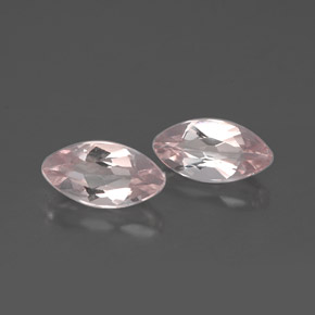 캐럿 천연 라이트 핑크 모가나이트 보석, 마퀴즈, 7.8×4.1 mm, VVS