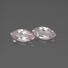 캐럿 천연 라이트 핑크 모가나이트 보석, 마퀴즈, 8.1×4 mm, VVS