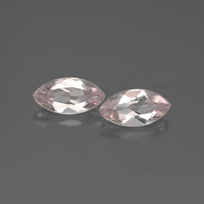 캐럿 천연 라이트 핑크 모가나이트 보석, 마퀴즈, 7.8×4 mm, VVS