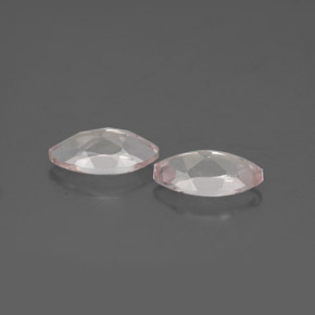 캐럿 천연 라이트 핑크 모가나이트 보석, 마퀴즈, 7.8×4 mm, VVS