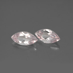 캐럿 천연 라이트 핑크 모가나이트 보석, 마퀴즈, 8.2×4.1 mm, VVS