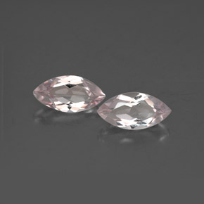 캐럿 천연 라이트 핑크 모가나이트 보석, 마퀴즈, 8.1×4.1 mm, VVS