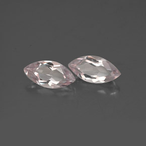 캐럿 천연 라이트 핑크 모가나이트 보석, 마퀴즈, 8.1×4.1 mm, VVS