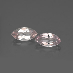 캐럿 천연 라이트 핑크 모가나이트 보석, 마퀴즈, 7.8×4 mm, VVS