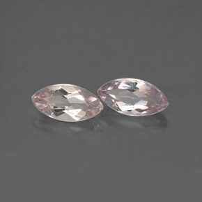 캐럿 천연 라이트 핑크 모가나이트 보석, 마퀴즈, 7.8×4 mm, VVS