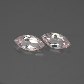 캐럿 천연 라이트 핑크 모가나이트 보석, 마퀴즈, 8.1×4.1 mm, VVS
