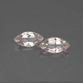 캐럿 천연 라이트 핑크 모가나이트 보석, 마퀴즈, 7.9×4 mm, VVS