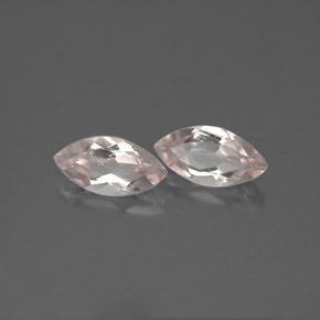 캐럿 천연 라이트 핑크 모가나이트 보석, 마퀴즈, 7.9×4 mm, VVS