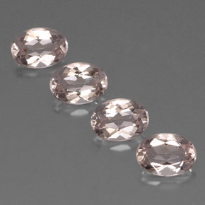 캐럿 천연 라이트 핑크 모가나이트 보석, 타원형 컷, 7.1×5.1 mm, IF