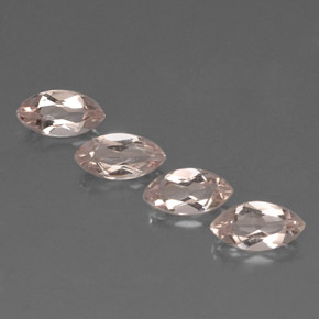 캐럿 천연 라이트 핑크 모가나이트 보석, 마퀴즈, 7.8×4 mm, VVS