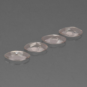 캐럿 천연 라이트 핑크 모가나이트 보석, 마퀴즈, 7.8×4 mm, VVS