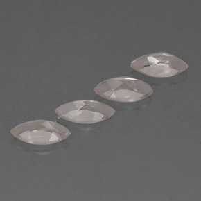 캐럿 천연 라이트 핑크 모가나이트 보석, 마퀴즈, 8×4 mm, VVS