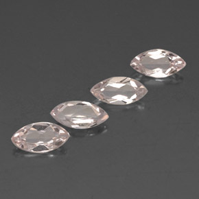 캐럿 천연 라이트 핑크 모가나이트 보석, 마퀴즈, 7.9×3.9 mm, VVS