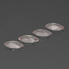 캐럿 천연 라이트 핑크 모가나이트 보석, 마퀴즈, 7.9×3.9 mm, VVS